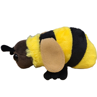 Queenie the Canned Bumblebee - Eco-Friendly Recycled Plush: Pop Top Lid