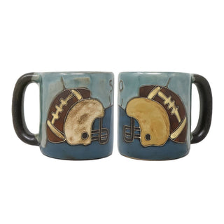 Mara Stoneware Football Mug