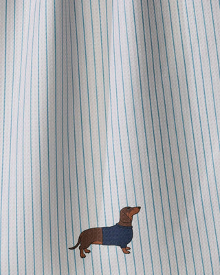 Doxie Stripe Tea Towel