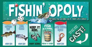 Fishin' Opoly Board Game, by Late for the Sky