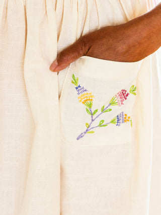 April Cornell Blossom Toss Embroidered Apron