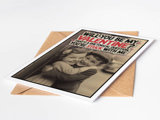 Funny Vintage Handmade Cute Valentine Cards for Her, Him