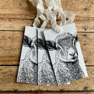 Beautiful Gift Tags Lamb - Single or pkg/3  : Pkg/3