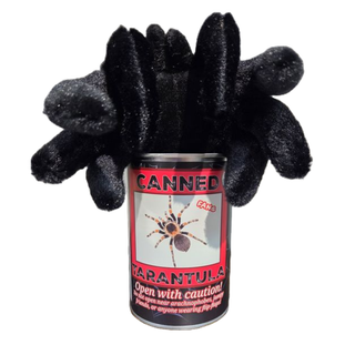 Canned Tarantula - Bug Insect Plush Gift in Can w/Jokes: Pop Top Lid