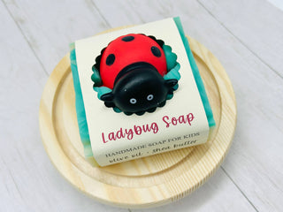 Ladybug Handmade Soap Bar for Kids VEGAN COLD PROCESS