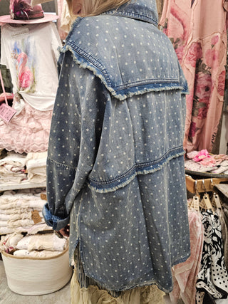 Denim Polka Dot Shirt