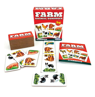 Farm Animal Dominoes Game for Ages 3+