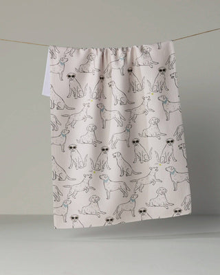 Lab Pack Tea Towel: Poppy