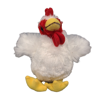 Canned Chicken | Farm Animal Plush w/Jokes | Unique Gift: Pop Top Lid