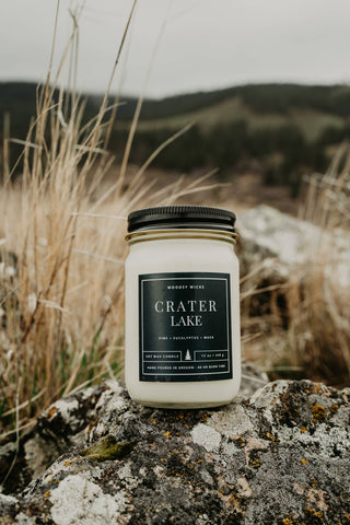 Crater Lake Oregon National Park Candle 12oz jar