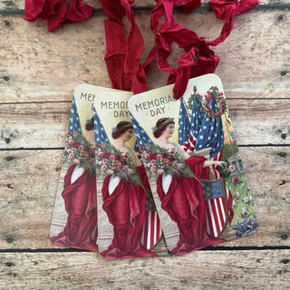 Beautiful Gift Tags Lady Liberty  - SINGLE or pkg/3 : Pkg/3