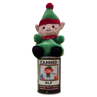 Canned Elf | Christmas Plush in a Can w/Jokes | Magical: Pop Top Lid