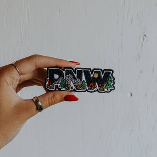 PNW Embroidered Iron On Patch