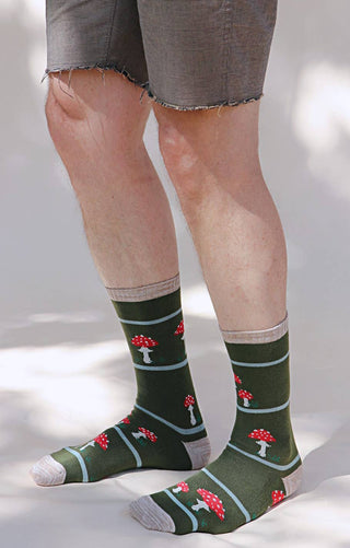 Mushroom   California/ Oregon/ Washington/ US Forest Socks: Olive / Oregon