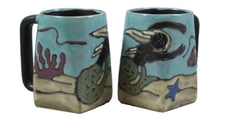 Mara Stoneware Mermaid Square Mug