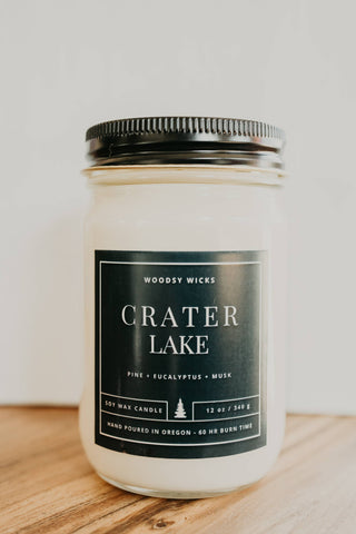 Crater Lake Oregon National Park Candle 12oz jar