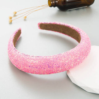 Fashionable Wide Headband for Women - Stylish Sponge Hairband: Pink