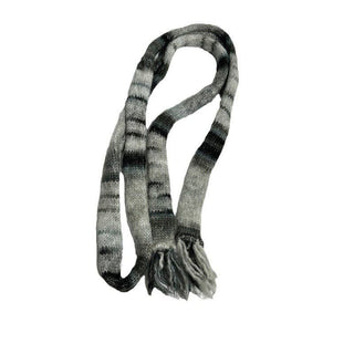Stylish Wool Blend Fringe Scarf for Women: Rainbow Gray