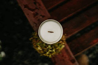 Wilderness Candle Soy Wax Candle - Non-Toxic - Tree Scent : 12 oz / Wood Wick