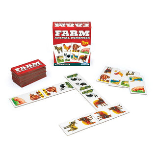 Farm Animal Dominoes Game for Ages 3+