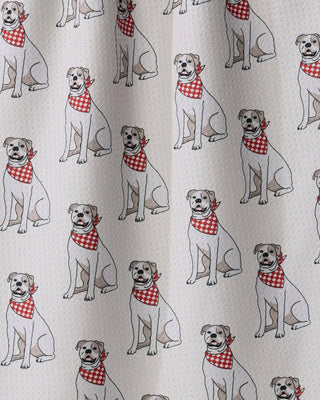 Bulldog Club Tea Towel: Black