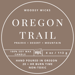 Oregon Trail PNW - 100% Soy Wax - Wood Wick - 4oz Jar