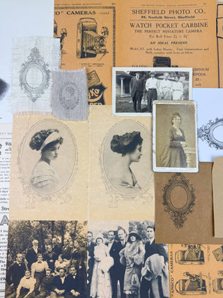 Portrait Ephemera Kit for Junk Journaling