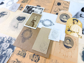 Portrait Ephemera Kit for Junk Journaling