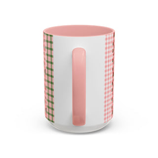 Mug - Strawberry Pattern Accent Coffee Mug for Spring & Summer