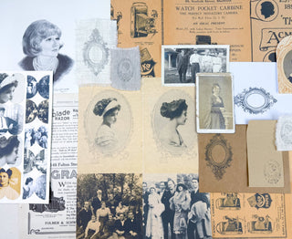 Portrait Ephemera Kit for Junk Journaling