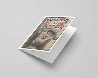 Funny Vintage Handmade Cute Valentine Cards for Her, Him
