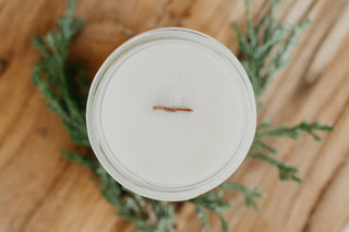 4oz candles Gift Candles Corporate Gifts Pacific Northwest: Wild huckleberry / Crackling Wood Wick