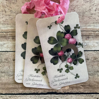 Beautiful Gift Tags Clover - SINGLE or pkg/3: Pkg/3