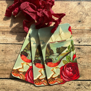Beautiful Gift Tags Sea View Rose-  Single or pkg/3: Pkg/3