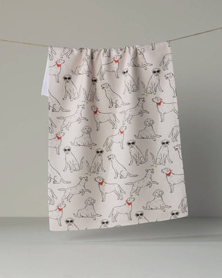 Lab Pack Tea Towel: Poppy