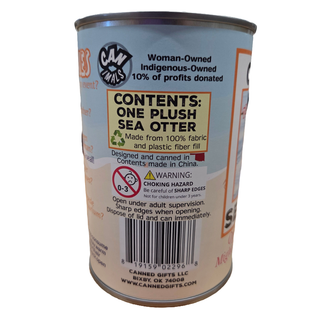 Dave the Canned Sea Otter - Eco-Friendly and Recycled Gift: Pop Top Lid