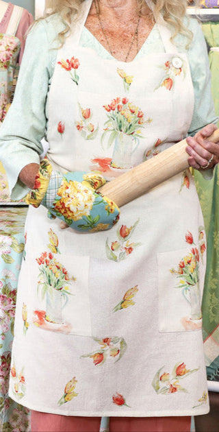 Tulips Watercolor Chef Apron