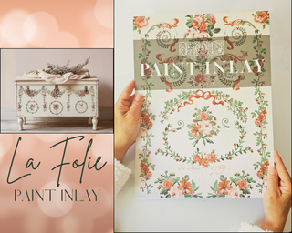 IOD La Folie Paint Inlay Holiday 2025 Decor Paint Transfer