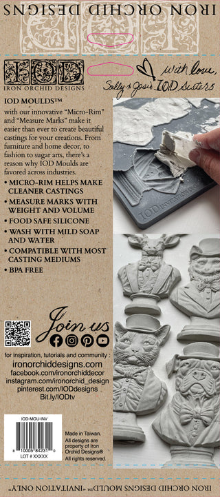 IOD Invitation Only silicone mould embellishment applique furniture home décor mixed media baking arts and craft