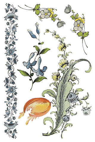 Fairy Tale Florals IOD TRANSFER