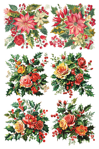 IOD Kitschy Christmas Rub On Decal Transfer for Furniture Decor IOD Transfer for DIY Furniture Makeovers & Unique Home Decor Project