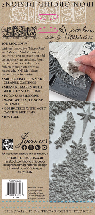 IOD Holiday Mould O Christmas Tree Retired mold