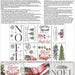 Paint Inlay IOD Noel Holiday Paint Inlay Paint Transfers for crafts, craft supply, furniture embellishment