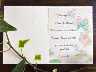 Seed Paper Cards || Blank Or Personalized Insert