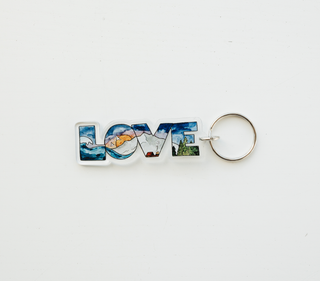 Love Mountains Keychain