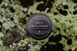 Wild Huckleberry Soy Wax Candle - Non-toxic- Hand Poured 4oz: 4oz / Wood Wick