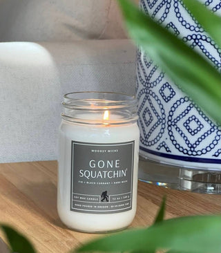 Campfire Marshmallow Candle - 100% Soy Wax - Nontoxic: 12oz / Wood Wick