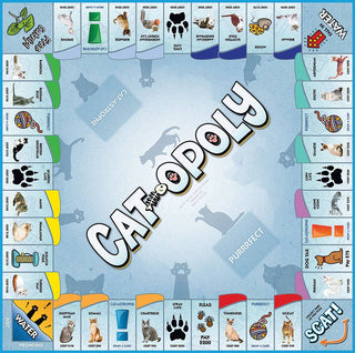 Cat Opoly (new design) Board Game, by Late for the Sky