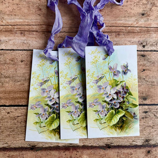 Beautiful Gift Tags Light Violet - Single or 3/pkg: Pkg/3