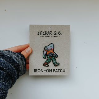 Sasquatch Patch Embroidered Iron On Patch